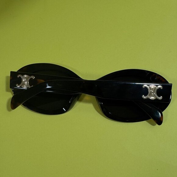 Celine Brown and Black Sunglasses Oversized Square Design - Picture 7 of 9